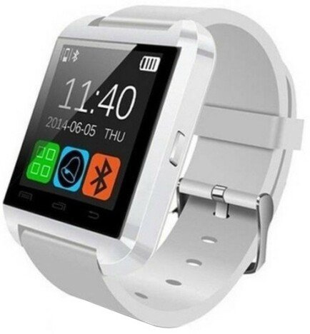 Smartwatch iUni U8+, BT, LCD 1.44 inch, Notificari, Alb