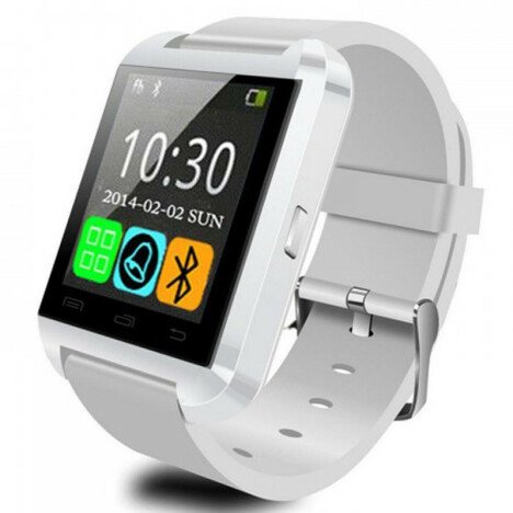 Smartwatch iUni U8+, BT, LCD 1.44 inch, Notificari, Alb